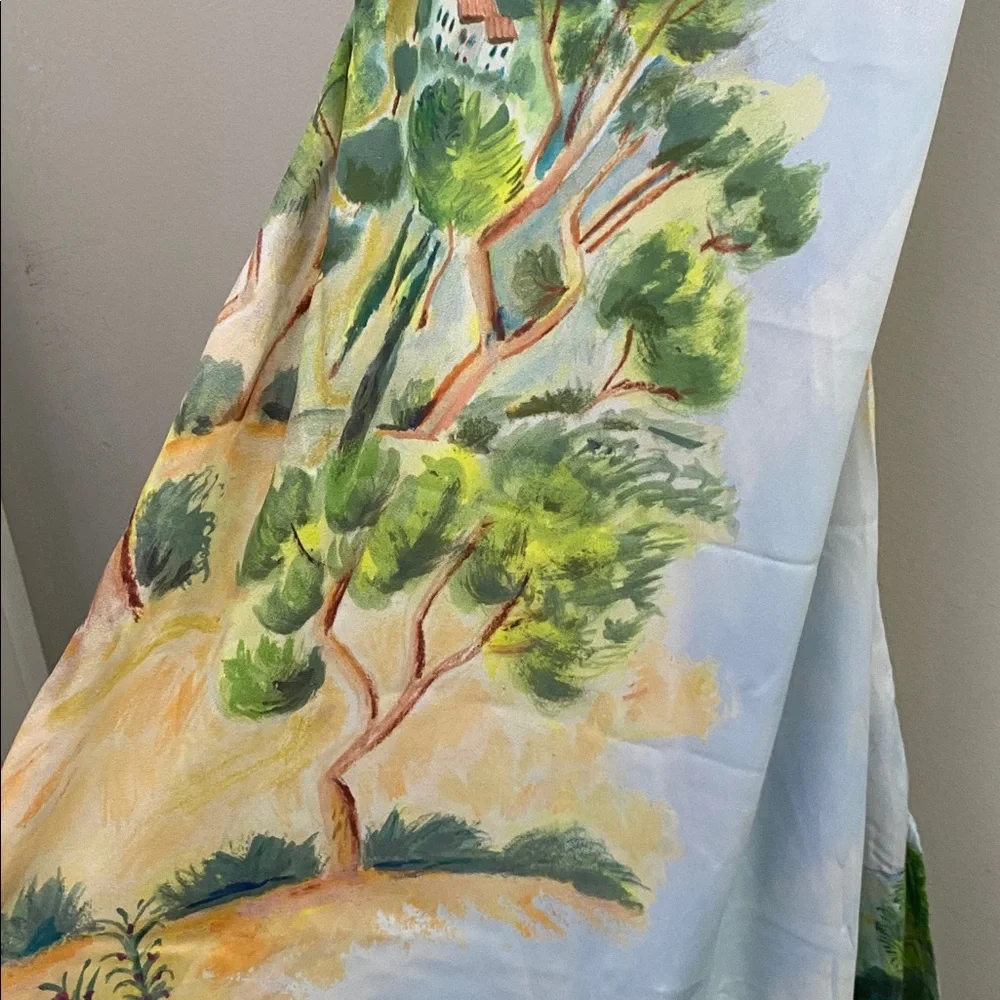 By Anthropologie Sleeveless Silky Slip Midi Dress size L new with tag - Picture 6 of 7